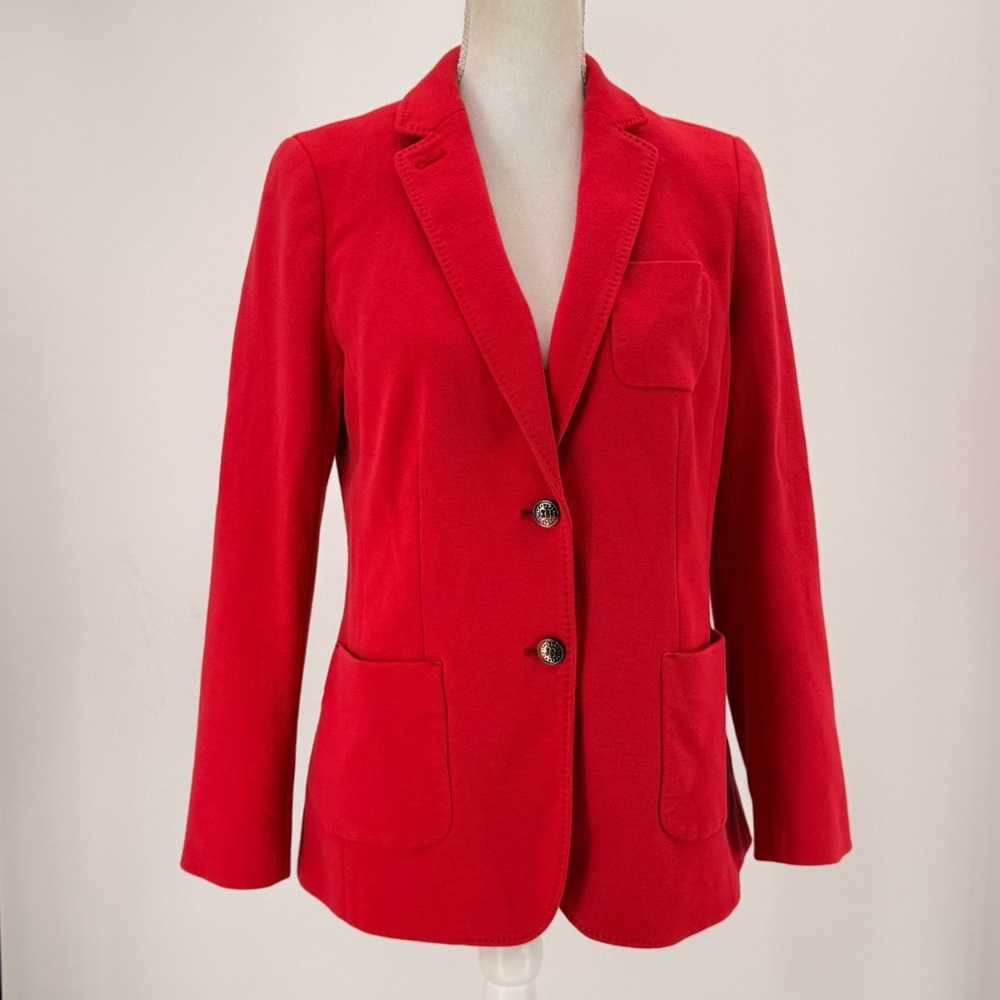 Talbots‎ Aberdeen Red Tailored Blazer Career Office Classic Preppy Women’s 10